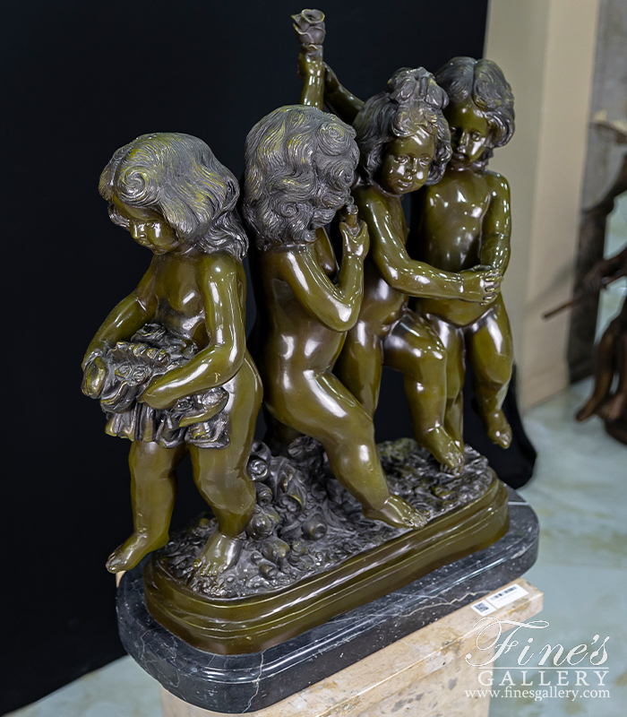 Bronze Statues  - Fairy Children Bronze Statue - BS-901